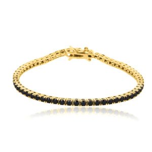 צמיד טניס שחור LA NUNA