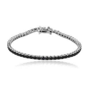 צמיד טניס שחור LA NUNA